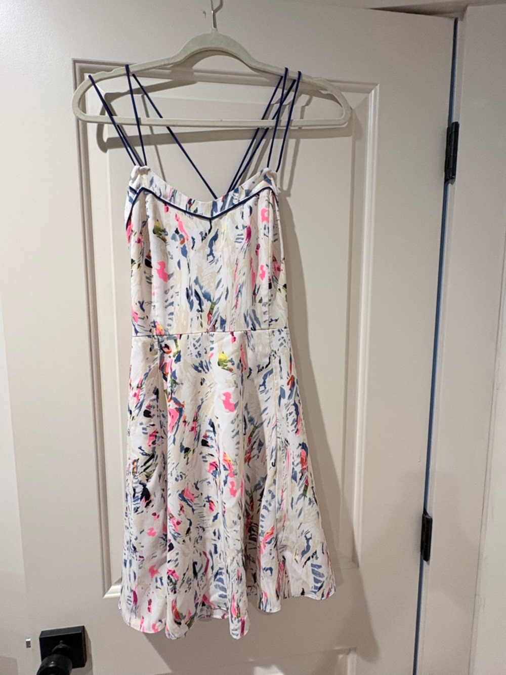 Anthropologie Under Skies Strappy Back Fit & Flare Dress Size M